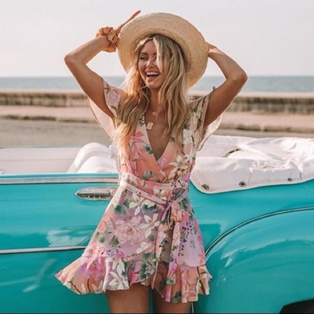 Spell & The Gypsy Lily Mini Dress Lilac